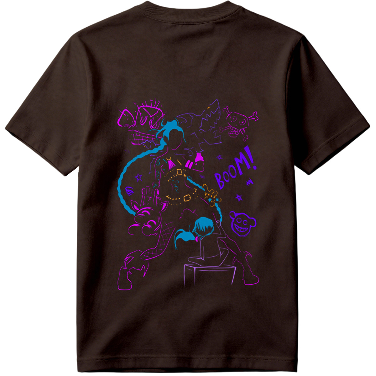 Doraemon and Friends in Neon Chaos: Boom! - Tee