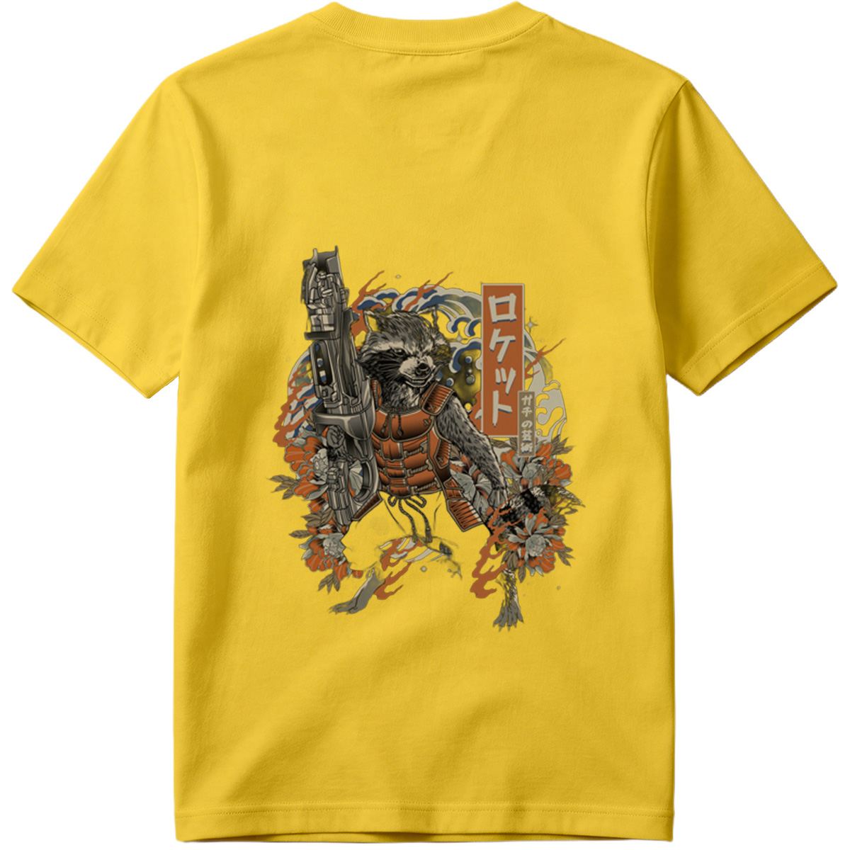 Rocket Raccoon in Japanese Tattoo Style - Tee