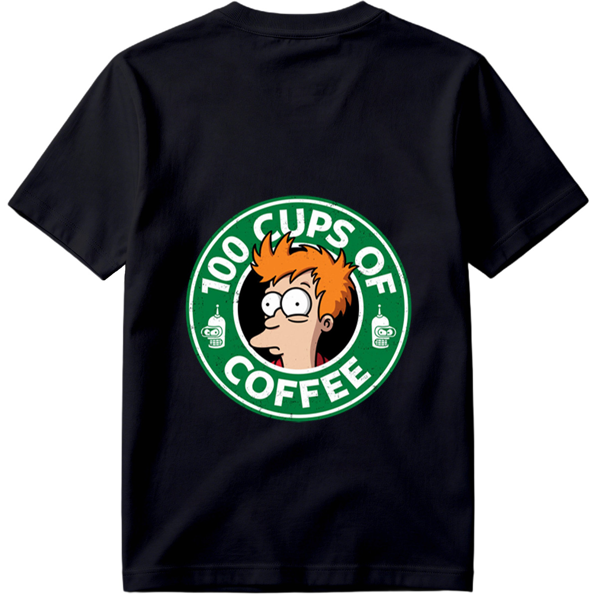 Futurama: Fry and Bender - 100 Cups of Coffee - Tee