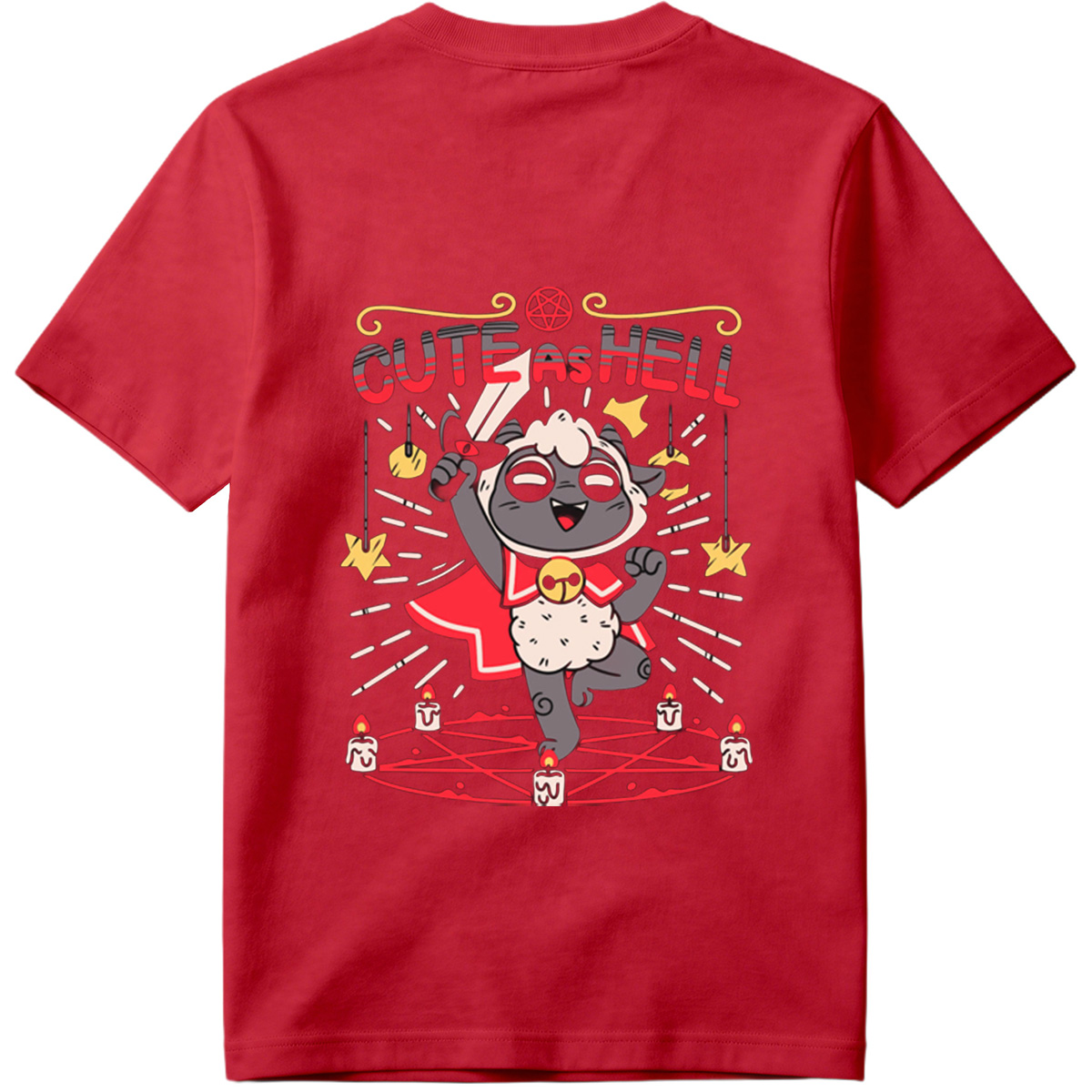 Cute as Hell: Devilish Sheep Character Design - Tee