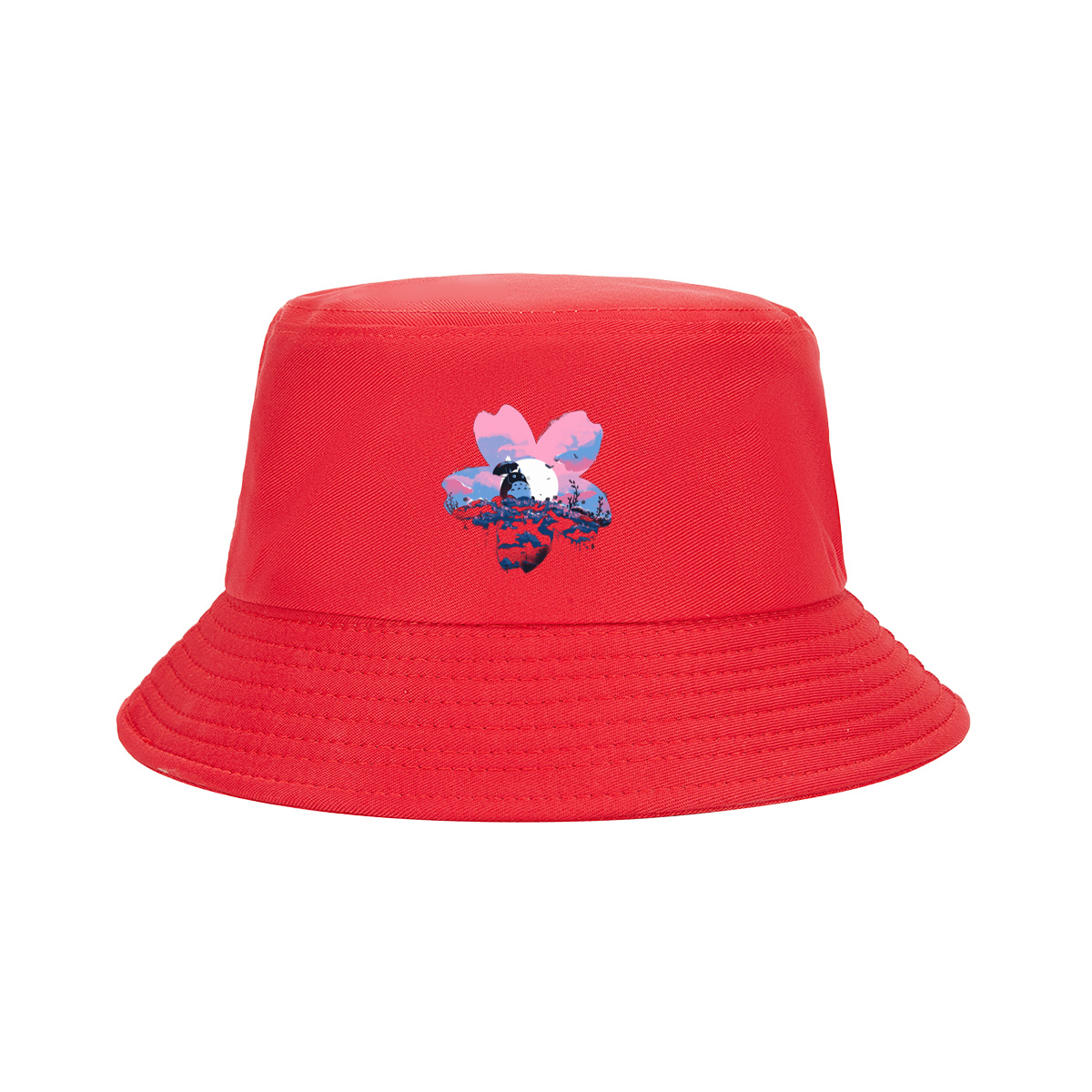 Totoro Under Cherry Blossom Moon - Fisherman's Hat