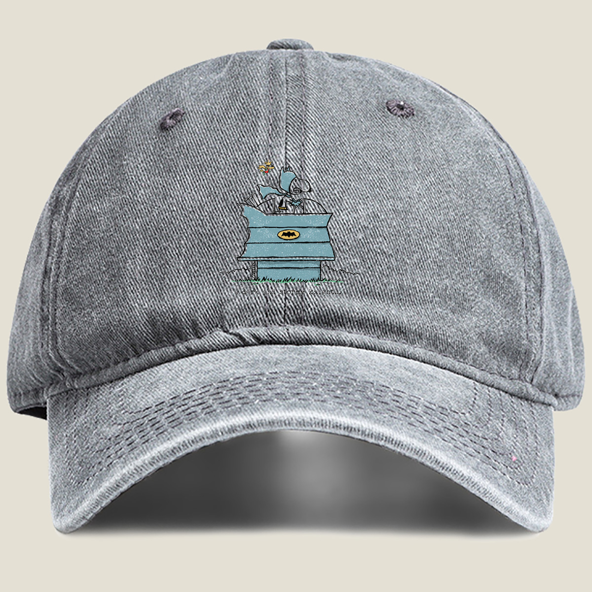 Batman and the Dog Knight - Washed Denim - Baseball Cap