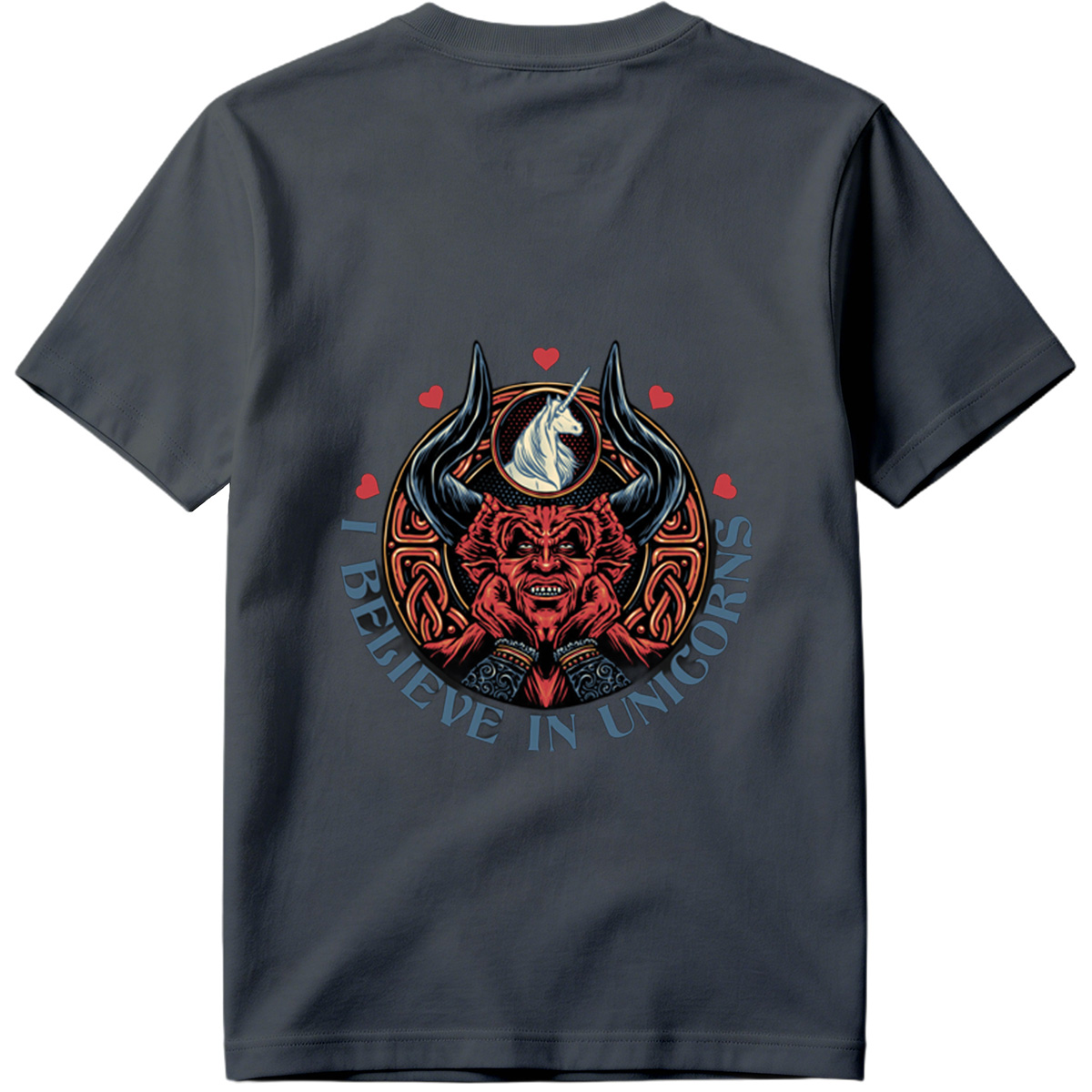 I Believe in Unicorns - Devil and Unicorn Design - Tee