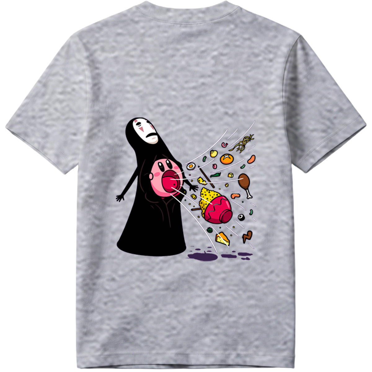No-Face and Kirby: Food Explosion - Tee