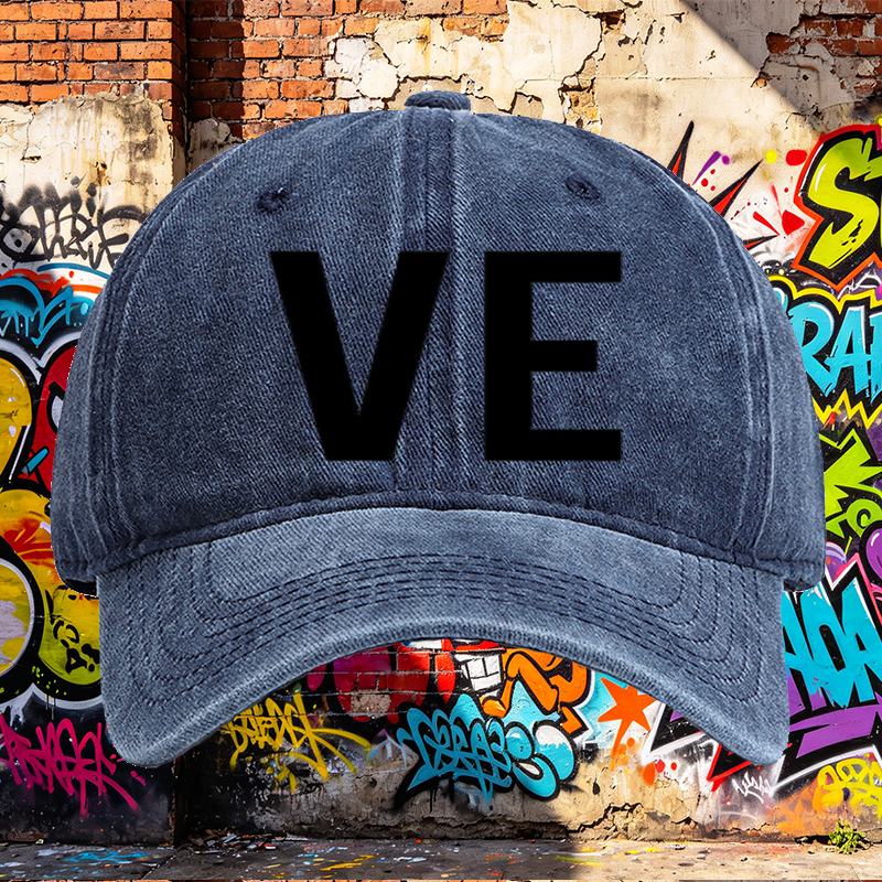 Unisex Classic Washed Cotton Hat with Minimalist 