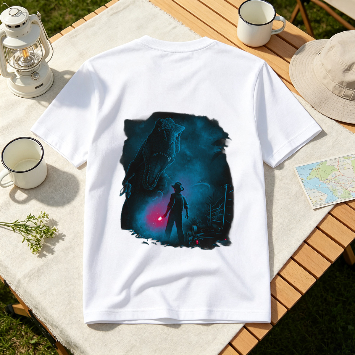 Jurassic Park: Indominus Rex and Owen Grady - Tee