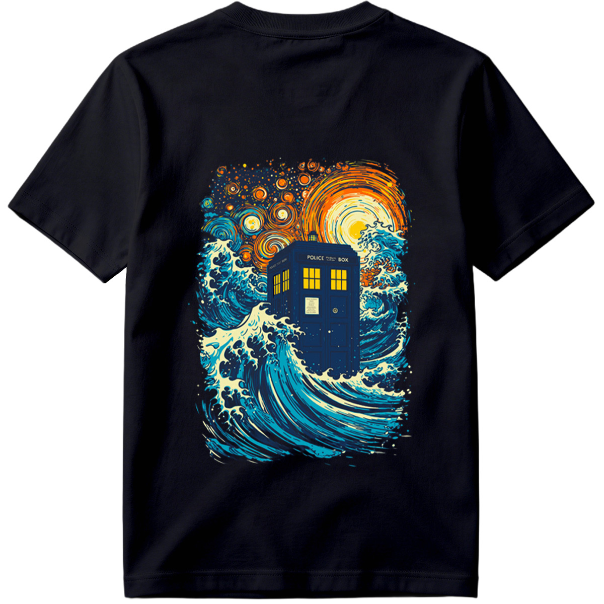 TARDIS in Stormy Seas - Tee
