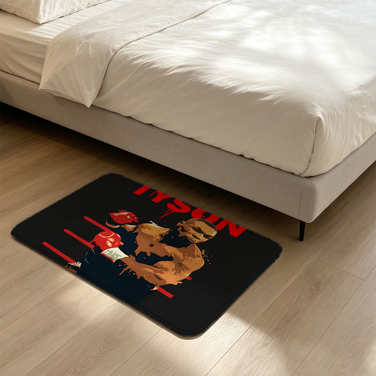 Mike Tyson Boxing Legend in the Ring - Flannel floor mat