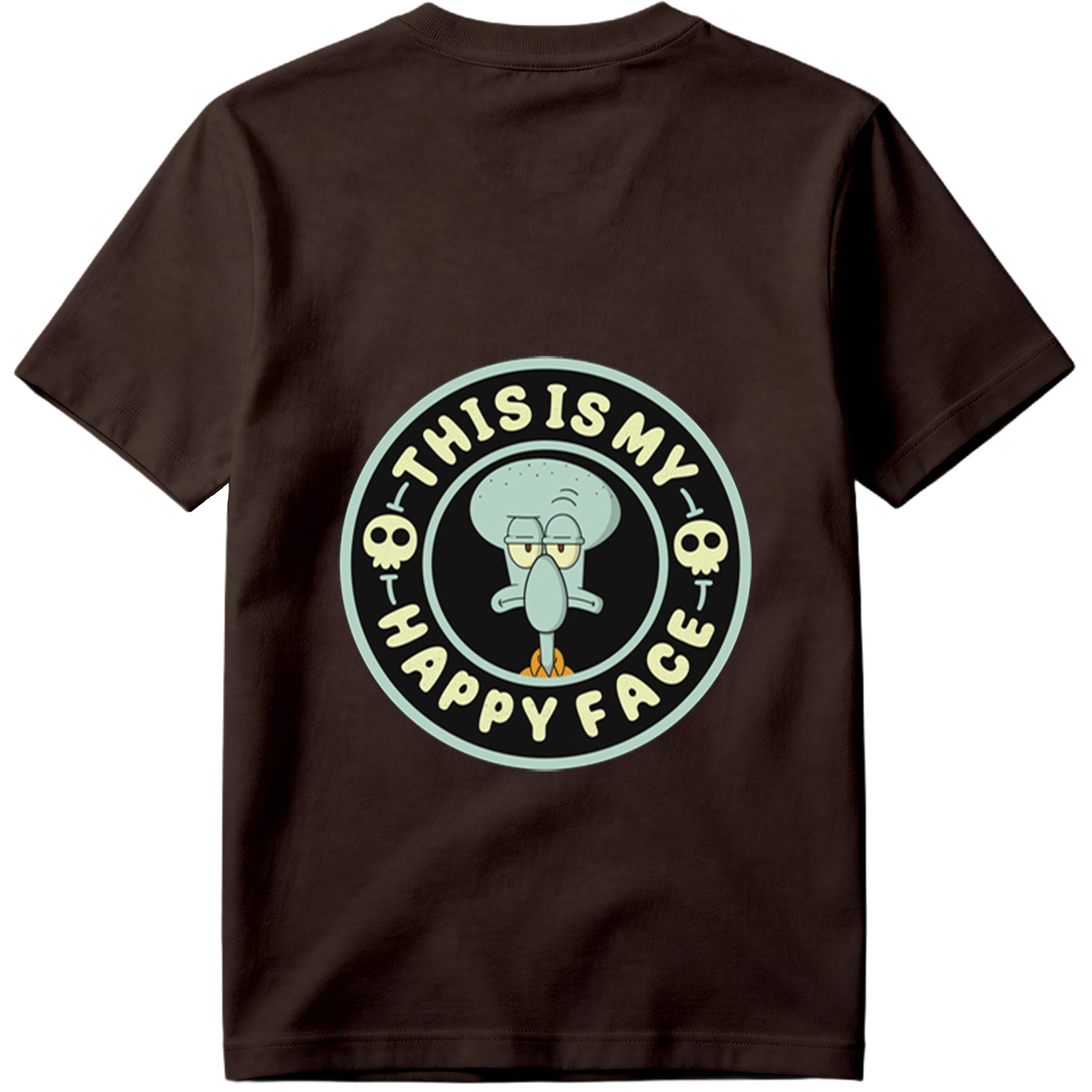 Squidward This Is My Happy Face - Tee