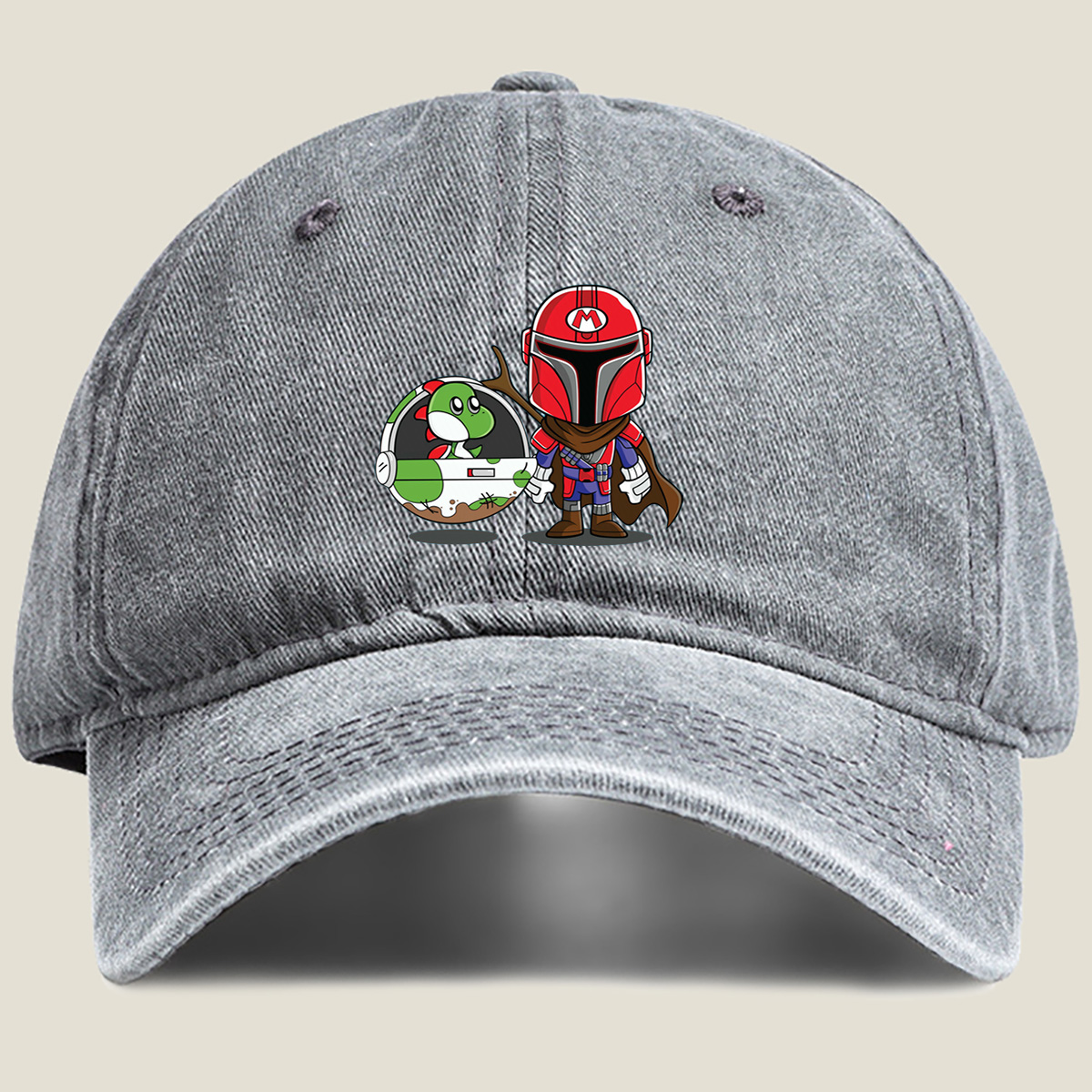 Mario Mandalorian with Yoshi in Space Pod - Hat