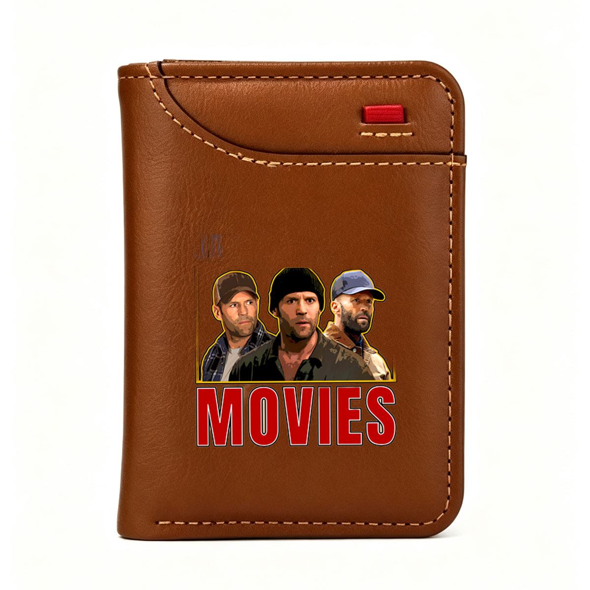 Jason Statham, Dwayne Johnson, and Mark Wahlberg in Action Movies - Vertical Style Wallet