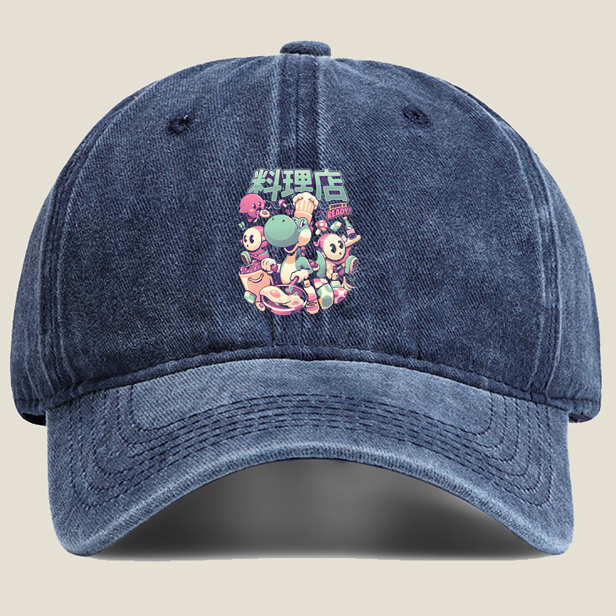 Yoshi's Cooking Crew: Dinner is Ready! - Washed Denim - Baseball Cap