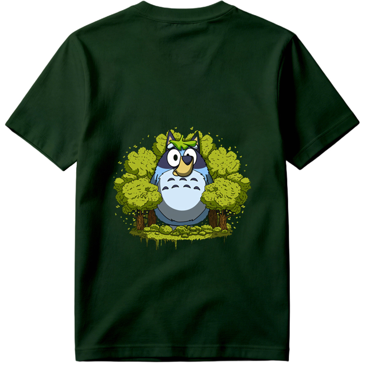 Totoro and Bluey in the Forest - Tee