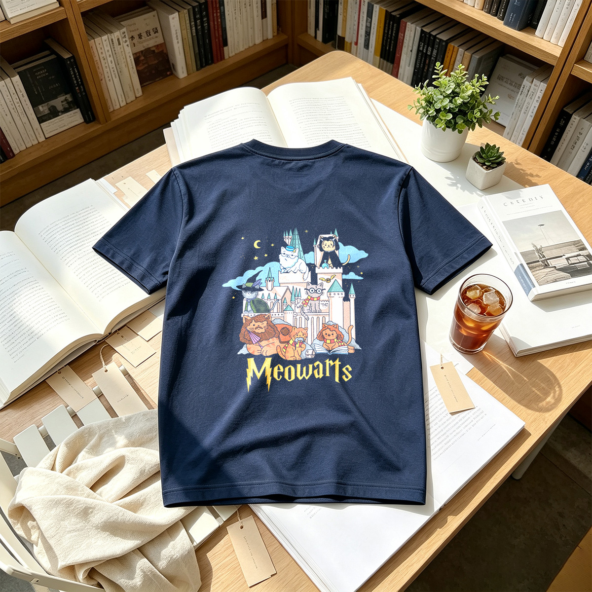 Meowarts: Cats in a Magical Castle - Tee