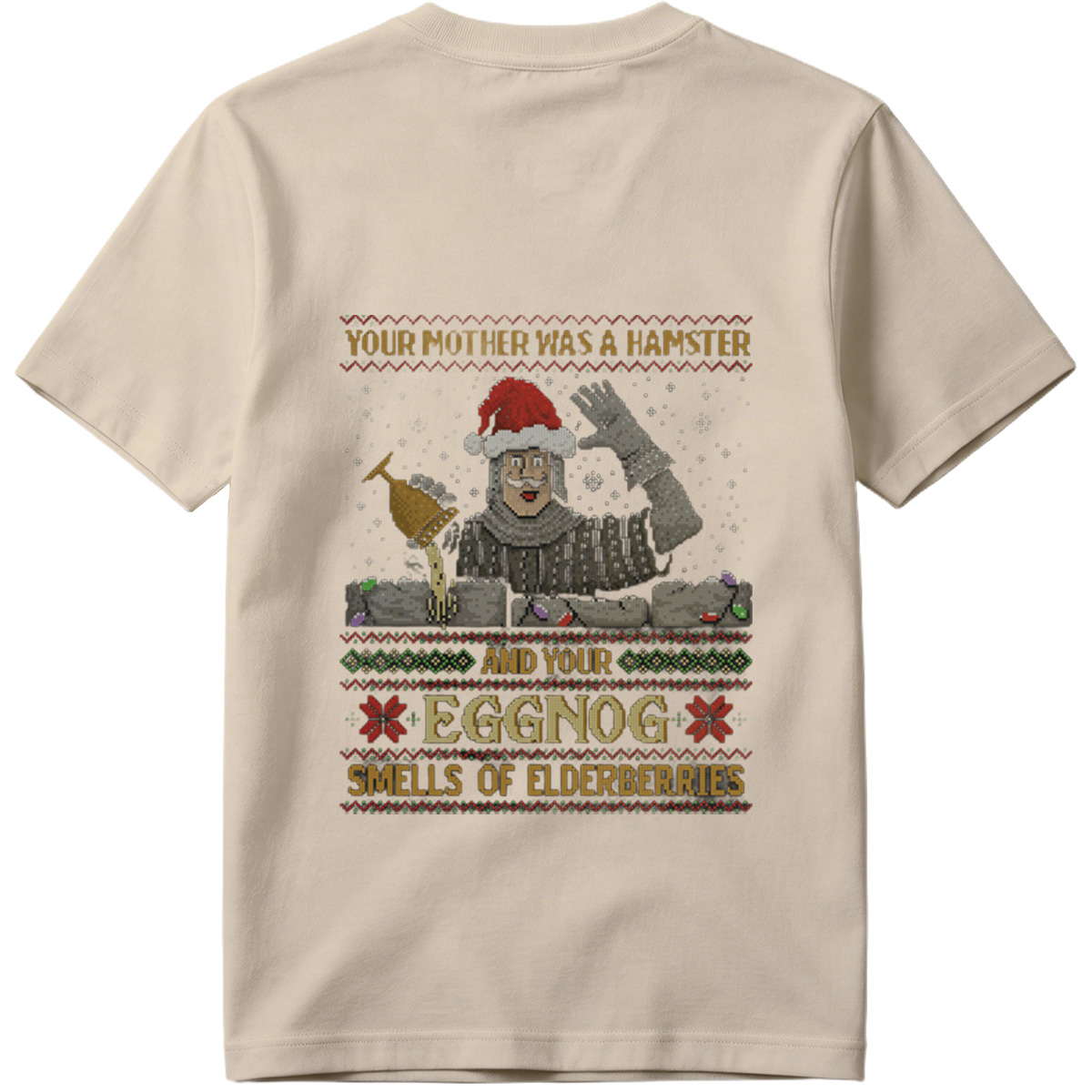 Monty Python and the Holy Grail - King Arthur Christmas Sweater - Tee