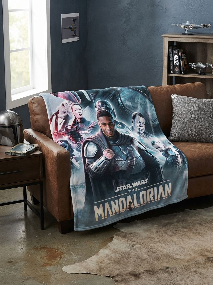 Custom Photo Face Blanket Personalized Sci Fi Warrior Flannel Fleece Throw Soft Anti Pilling Warm Cover Cozy Bed Couch
