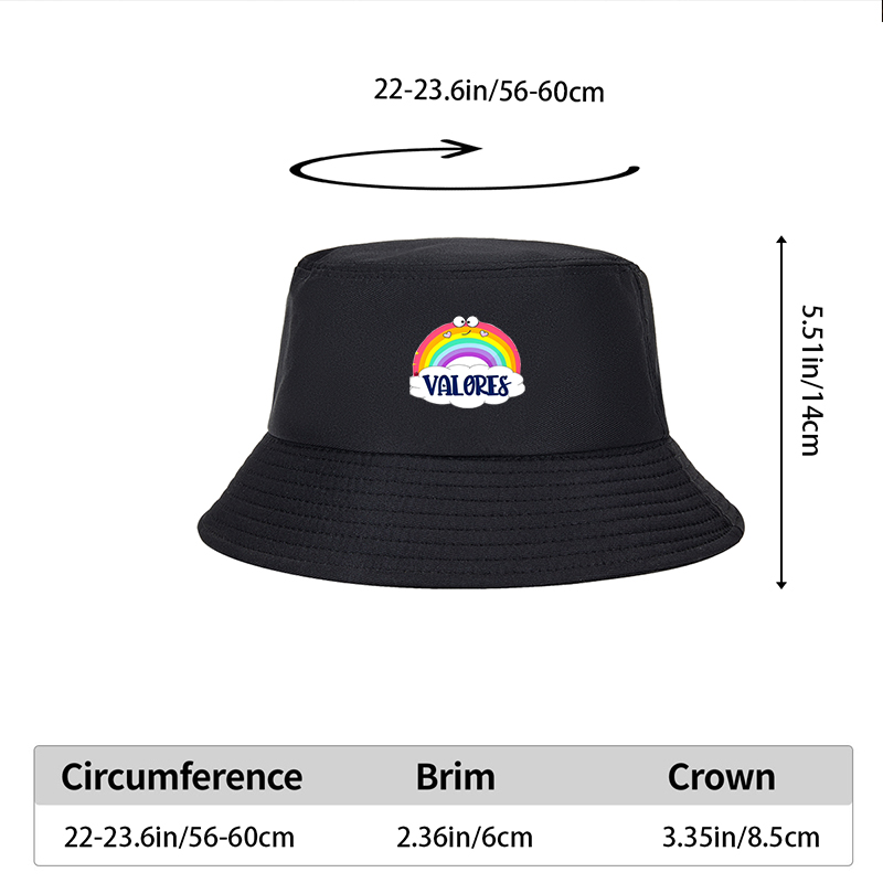 Unisex Bucket Hat with Rainbow and 