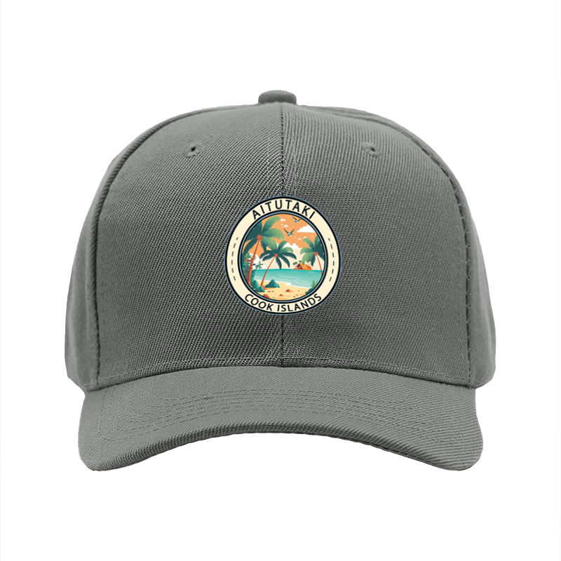 1pc New Baseball Cap with Aitutaki Cook Islands Tropical Beach Print Adjustable Unisex Hat for Outdoor Travel Vacation Sun Protection Adults Casual Wear