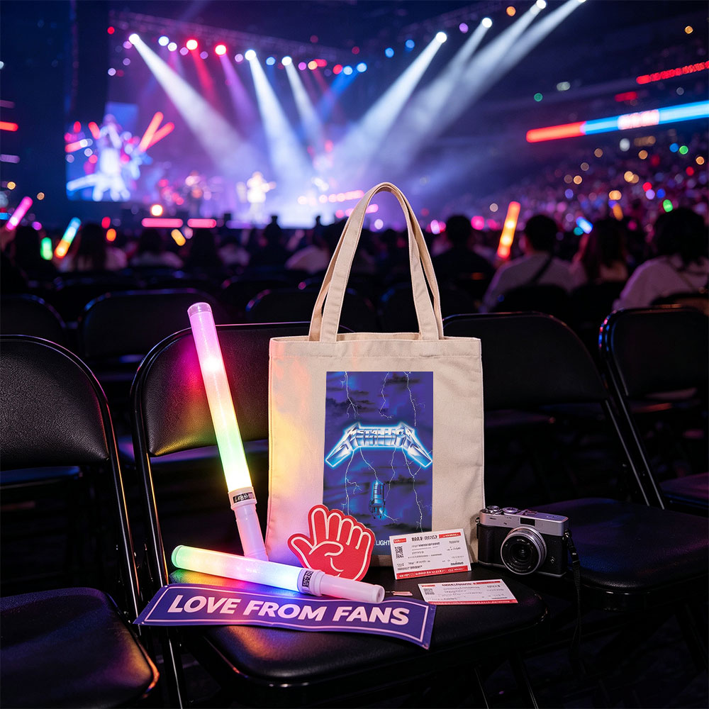 Metallica Electric Chair Lightning Storm Ride the Lightning Album Cover - Canvas tote bags