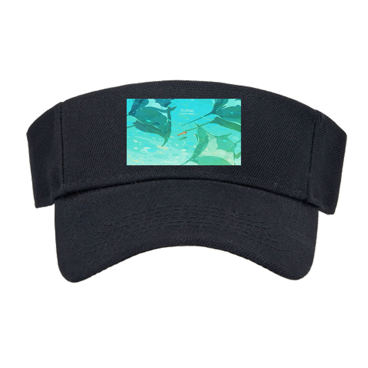 Manta Rays Gliding in Turquoise Waters -  Visor cap