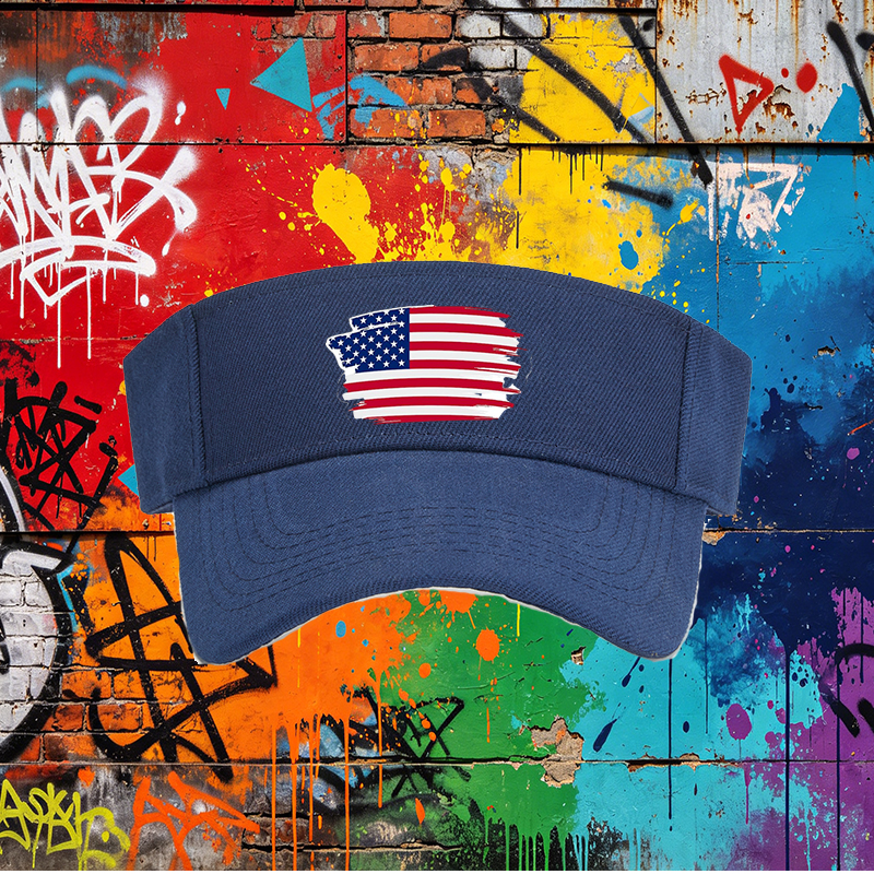 Unisex Classic Mesh Back Hat with USA Flag Print Design - Lightweight Breathable Sun Protection Cap for Outdoor Activities, Beach, Camping, Travel - Ideal for Men and Women Who Love American Spirit and Patriotic Style