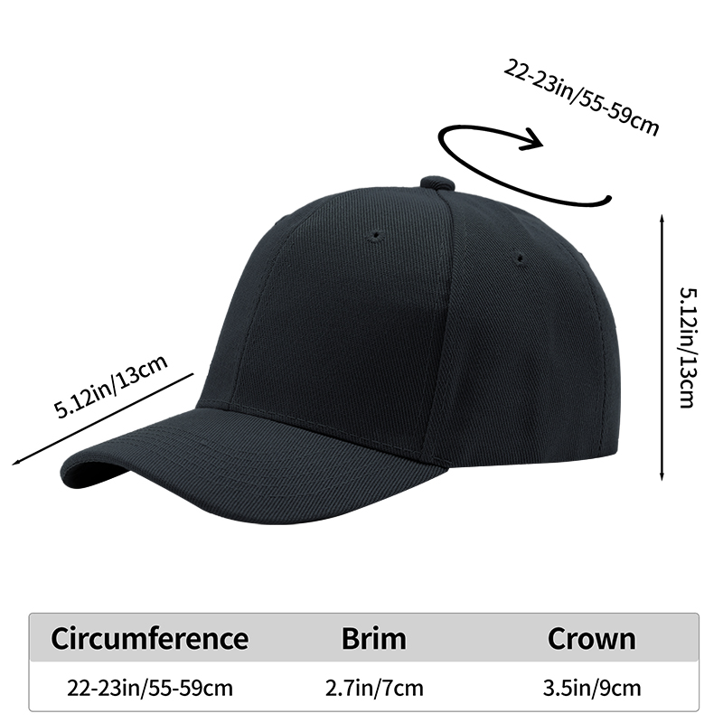 Solid color curved brim cap