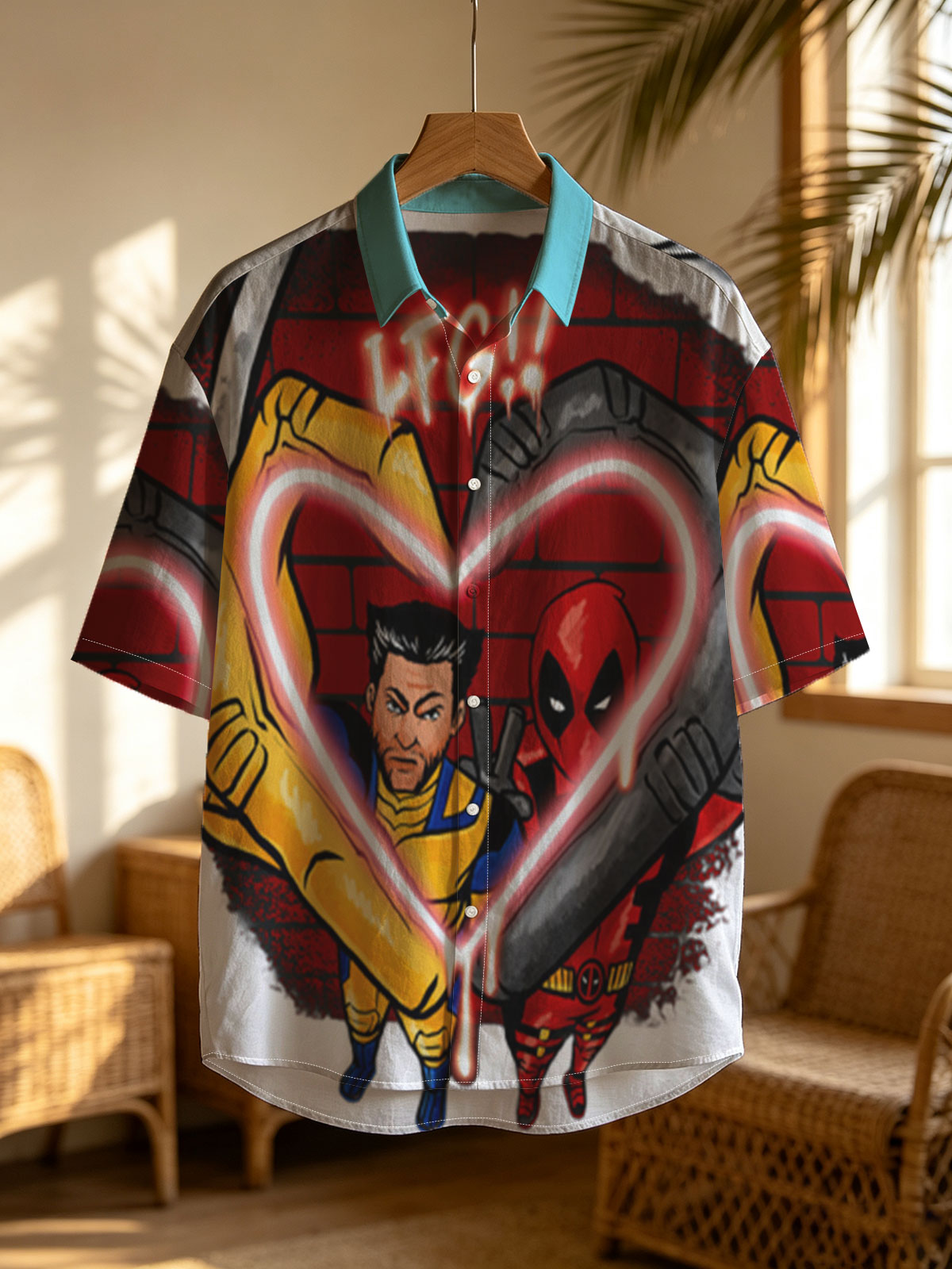 Wolverine and Deadpool Form Heart with 