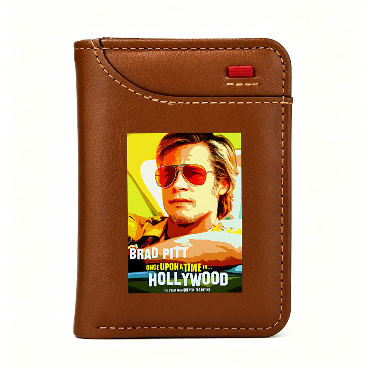 Brad Pitt in Once Upon a Time in Hollywood by Quentin Tarantino - Vertical Style Wallet