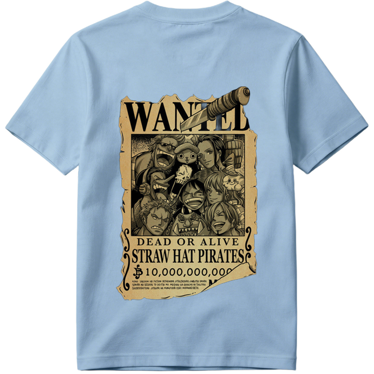 One Piece Straw Hat Pirates Wanted Poster - Tee