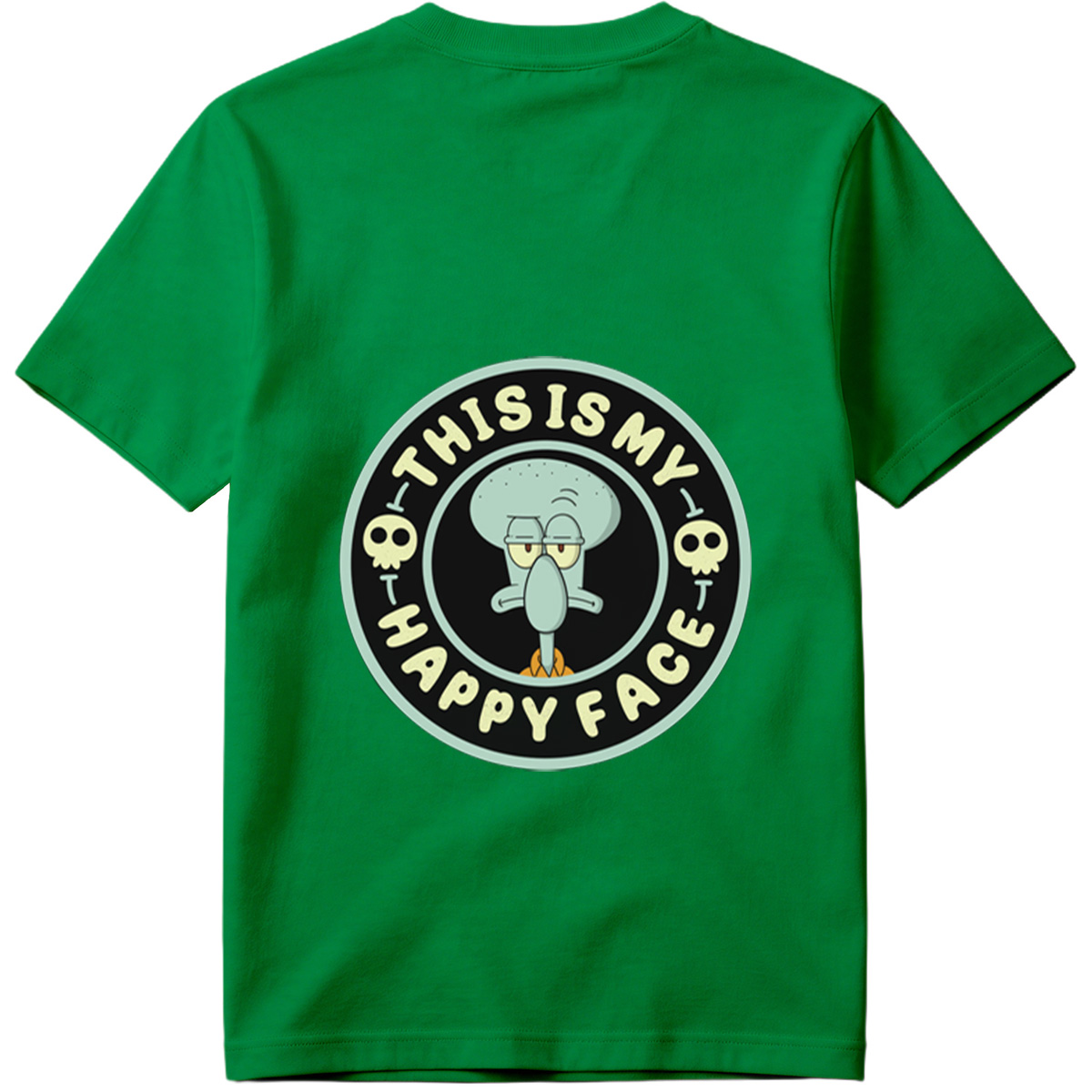 Squidward This Is My Happy Face - Tee