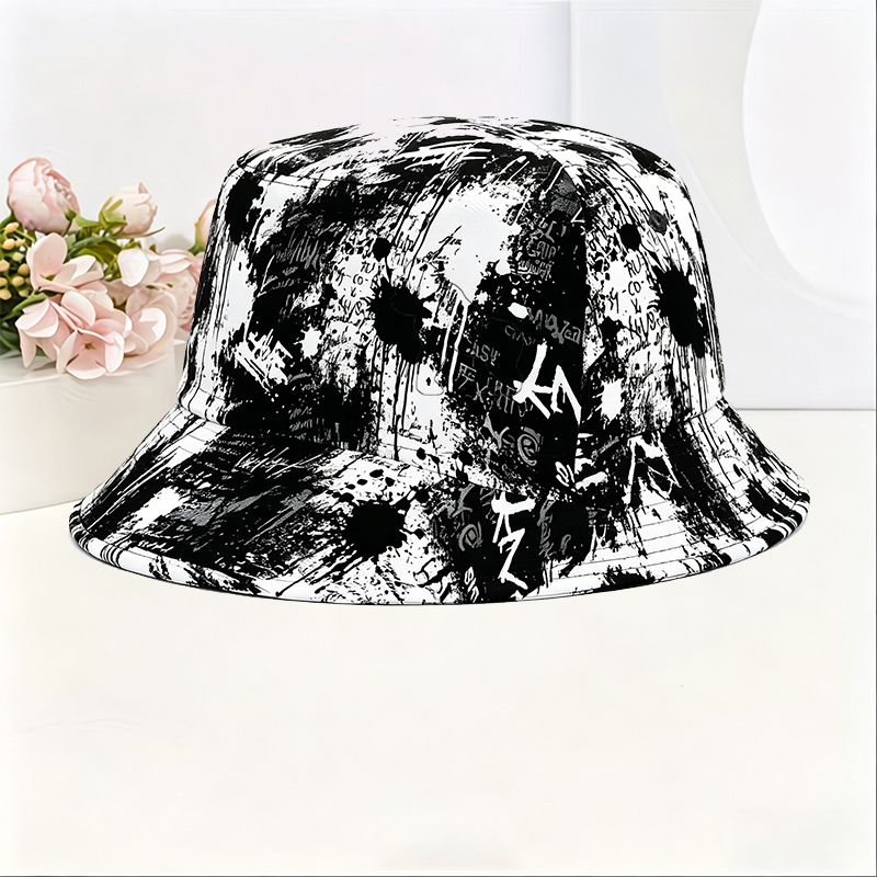 Unisex Classic Graffiti Bucket Hat with Gorilla Silhouette Print + Streetwear Style for Outdoor Activities, Urban Exploration, and Casual Wear – Perfect for Trendy Adults Seeking Bold Fashion Statements