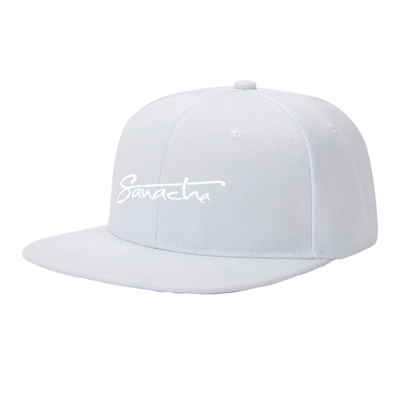 Flat Brim Baseball Cap Sanache Signature Logo Print Streetwear Underground Skate Style for Basketball Court Skate Park Urban Lifestyle Skaters Rappers Streetwear Enthusiasts