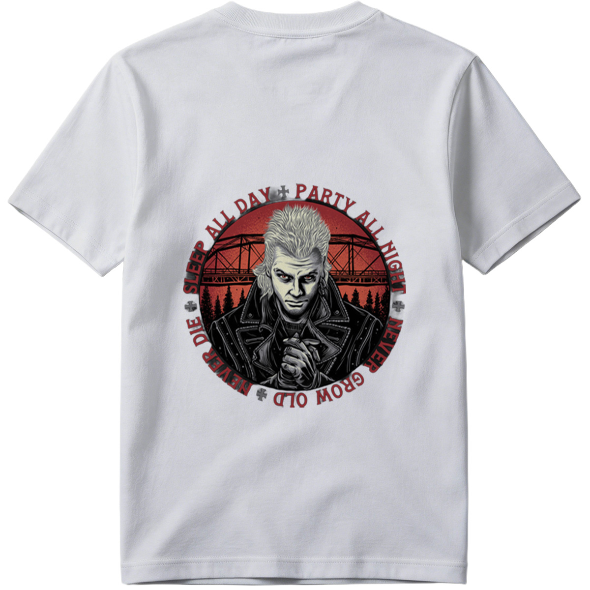 Johnny Silverhand: Sleep All Day, Party All Night, Never Grow Old, Never Die - Tee