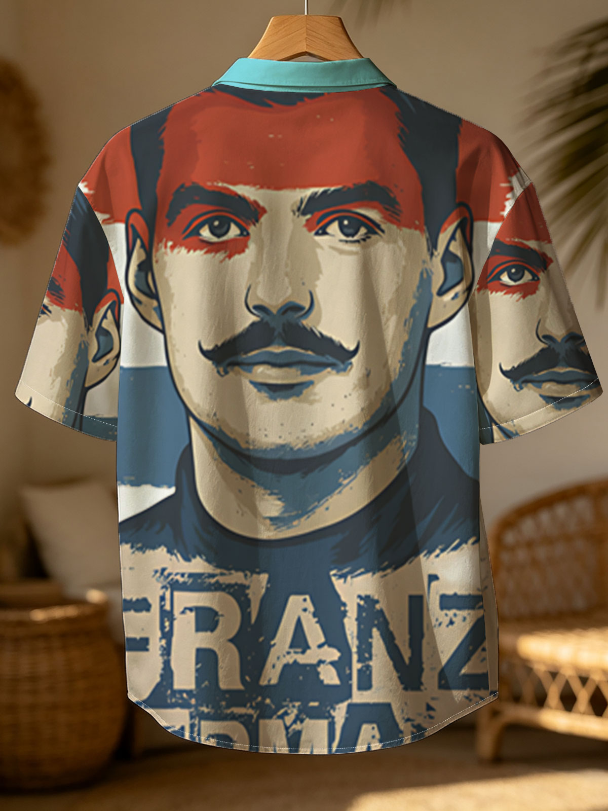 Franz Hermann Portrait with Austrian Flag Colors -  Shirt