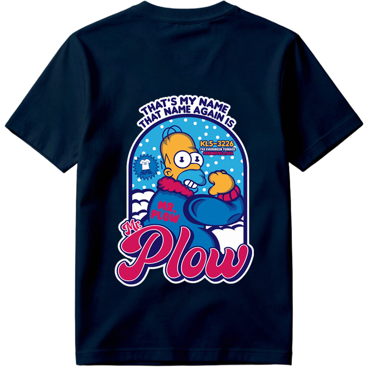 Homer Simpson Mr. Plow Springfield USA - Tee