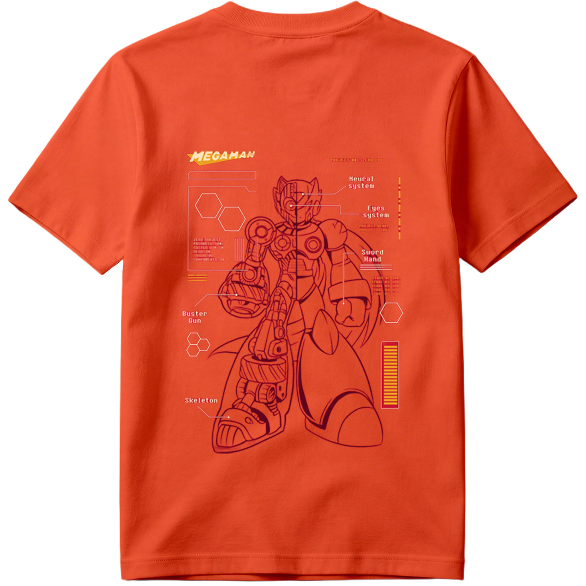 Megaman Zero: Project Zero 1593 Technical Blueprint - Tee