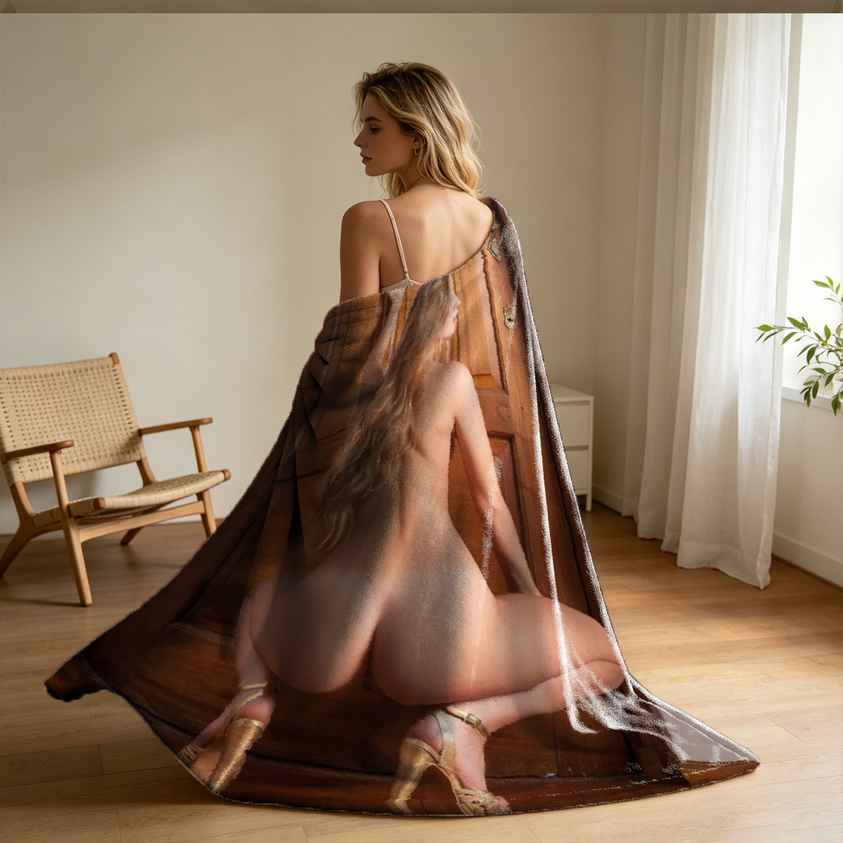 Nana Eikura Nude on Couch - Blanket