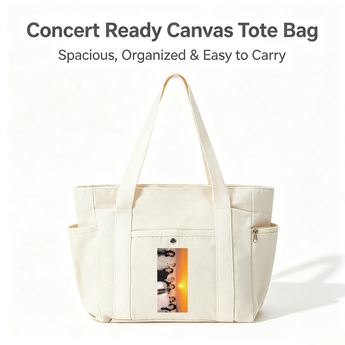 Stray Kids Sunset Beach Group Photo - Multi-pocket bags