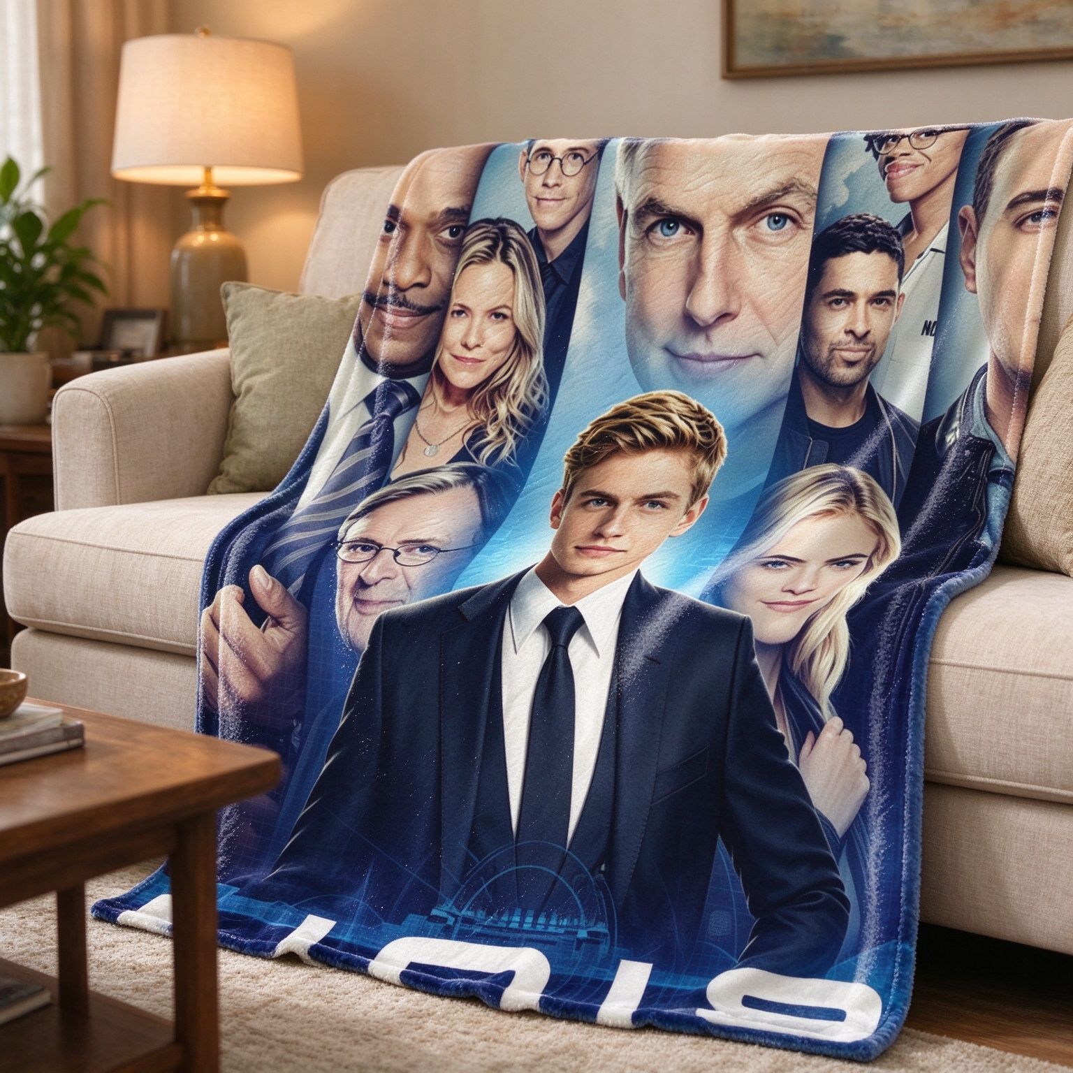 Custom Photo Collage Flannel Blanket Personalized Face Portrait Ultra Soft Throw for Bed Couch Cozy Gift