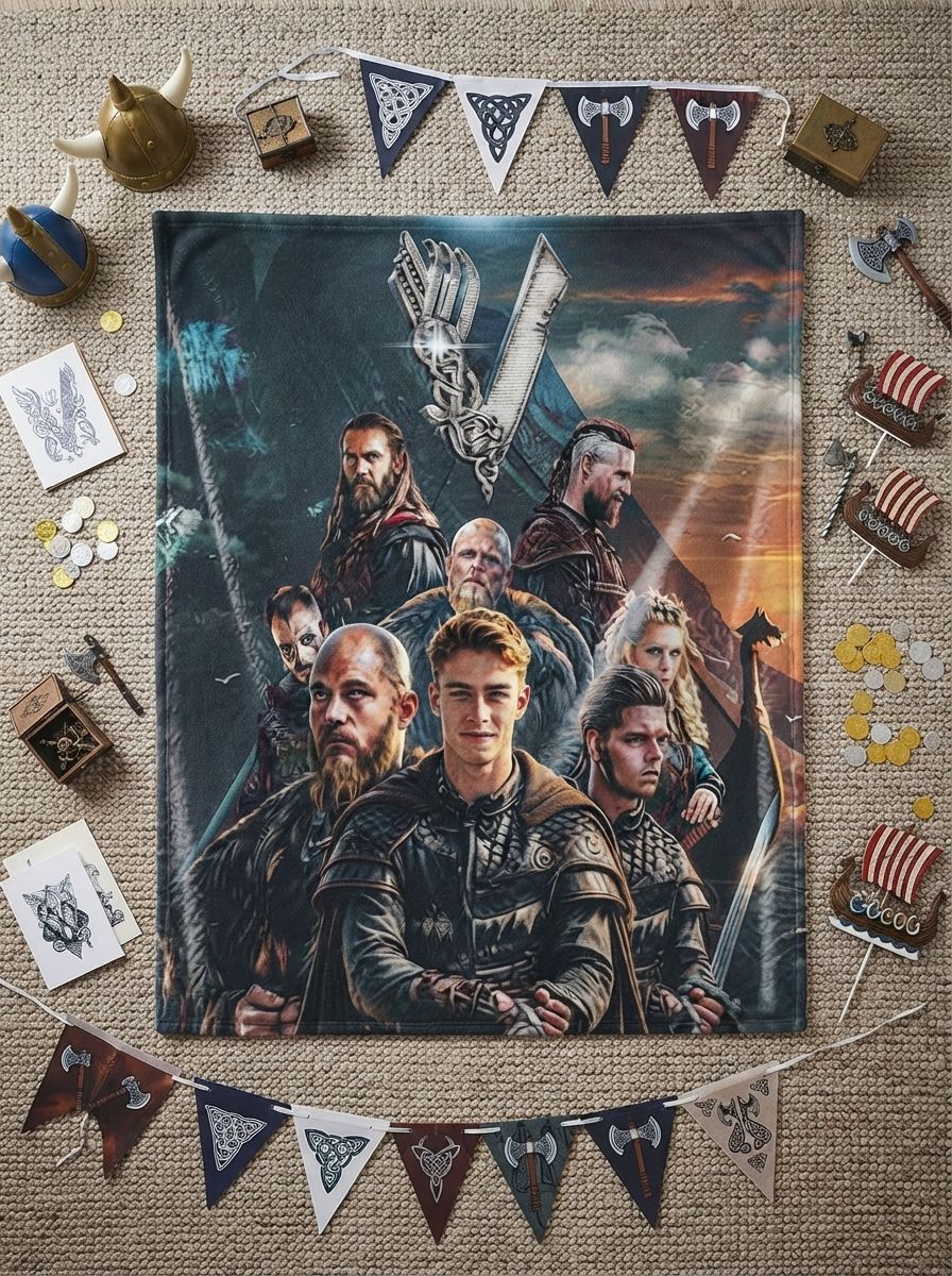 Custom Photo Face Flannel Blanket Personalized Warrior Theme Soft Fleece Throw Anti Pilling Warm Couch Cover Cozy