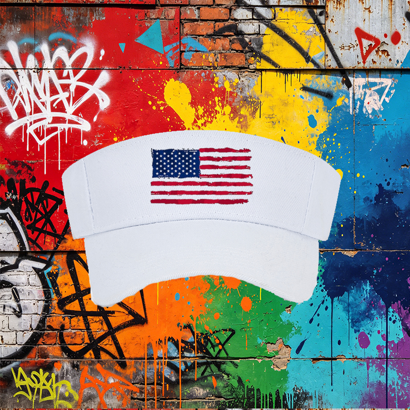 Unisex Classic Mesh Back Cap with USA Flag Print - Lightweight Breathable Sun Hat for Outdoor Activities, Ideal for Men and Women Seeking Patriotic Style and Comfort