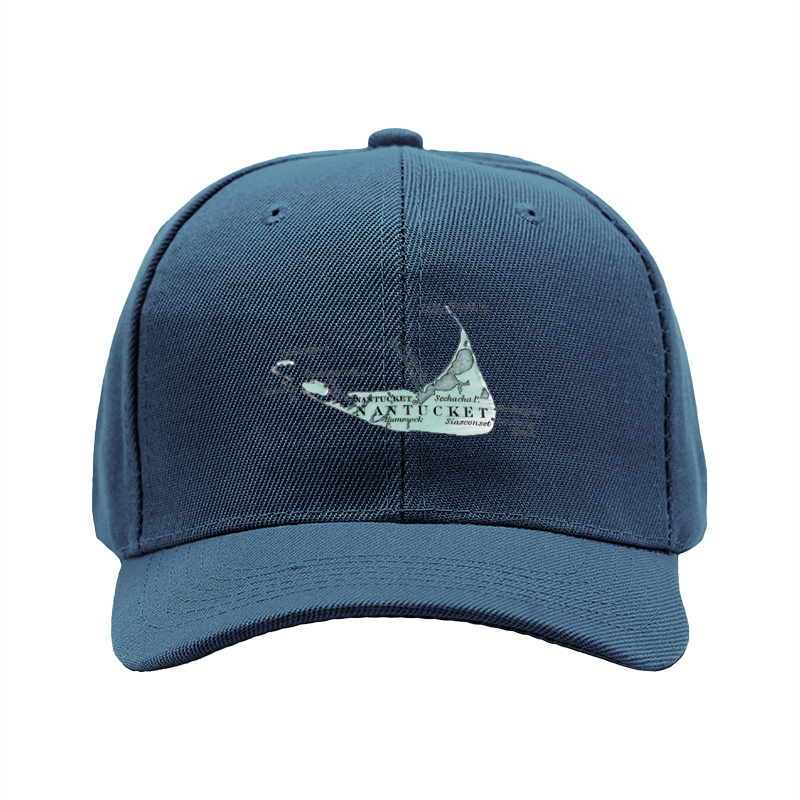 1pc New Baseball Cap with Nantucket Island Print and Text Design Unisex Adjustable Hat for Outdoor Activities Travel and Casual Wear Suitable for Adults and Teens