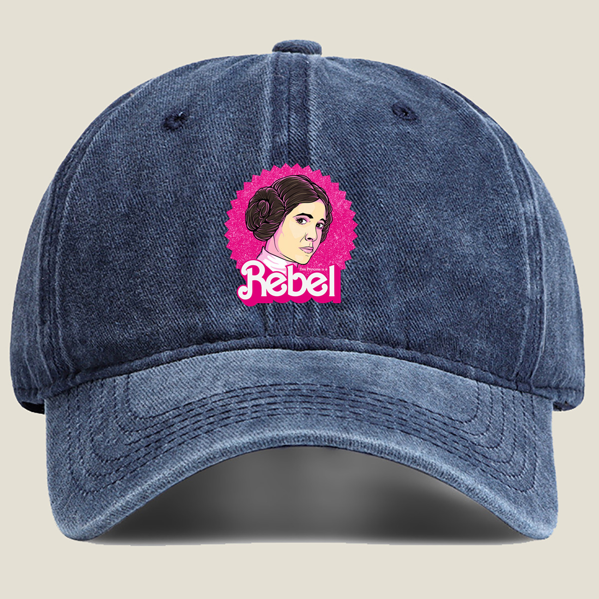 Princess Leia Rebel - Washed Denim - Baseball Cap
