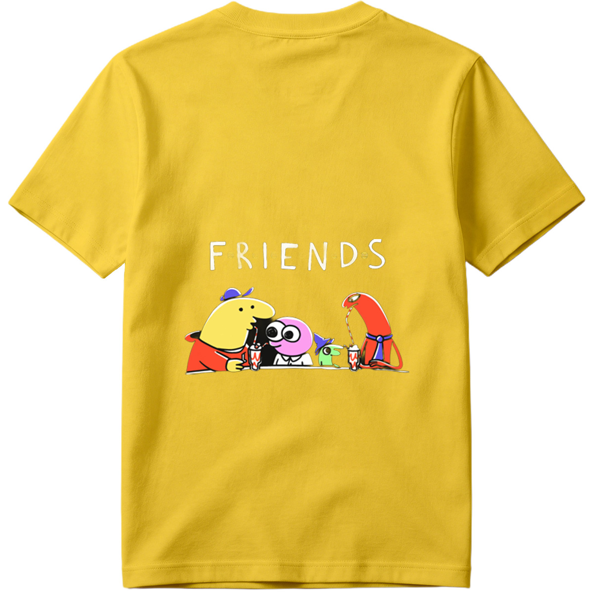 Friends: The Animated Characters Enjoying Drinks Together - Tee