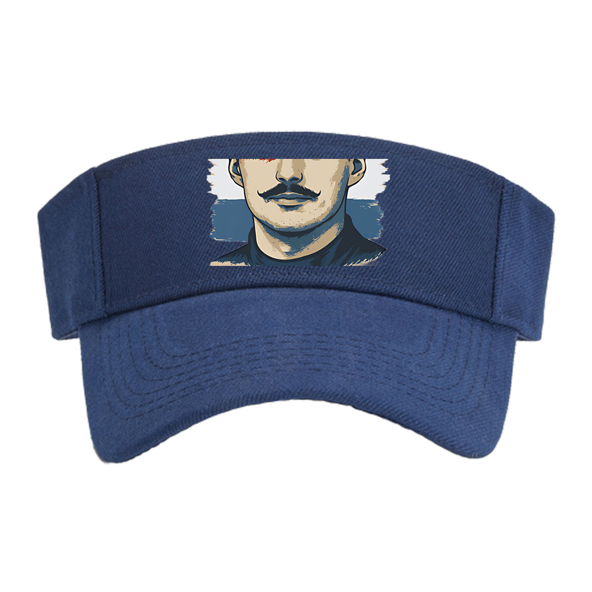 Franz Hermann Portrait with Austrian Flag Colors -  Visor cap