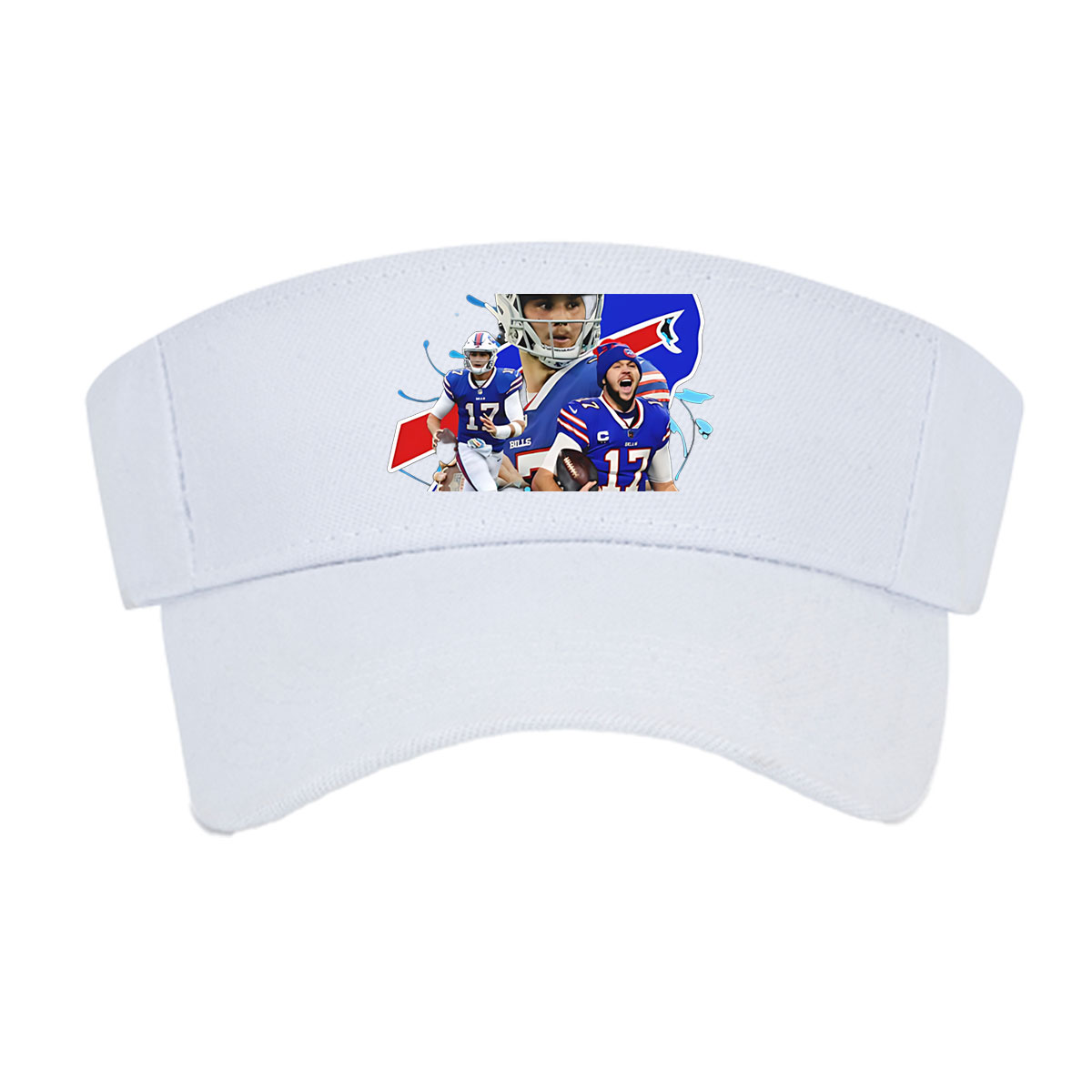 Josh Allen, Buffalo Bills QB, in Action and Celebration Moments -  Visor cap