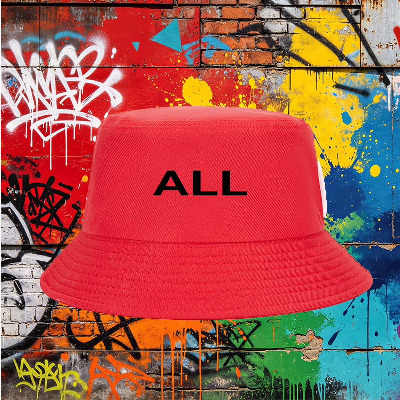 Unisex Classic Bucket Hat with AI Letter Print Design - Lightweight Sun Protection Cap for Outdoor Activities, Perfect for Adults Who Love Tech and Fashion Trends