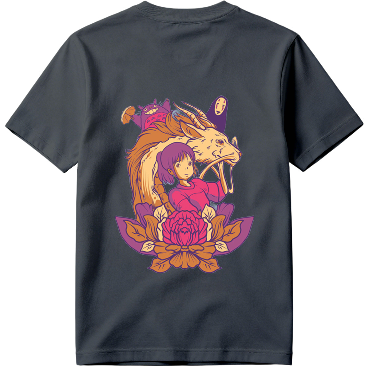 Spirited Away: Chihiro, Haku, No-Face, and Totoro - Tee
