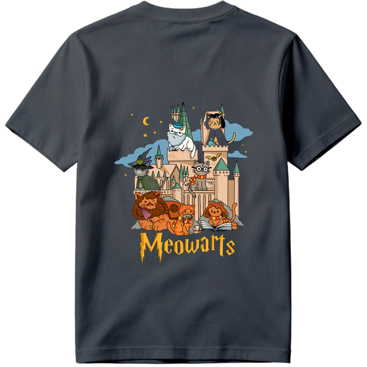 Meowarts: Cats in a Magical Castle - Tee
