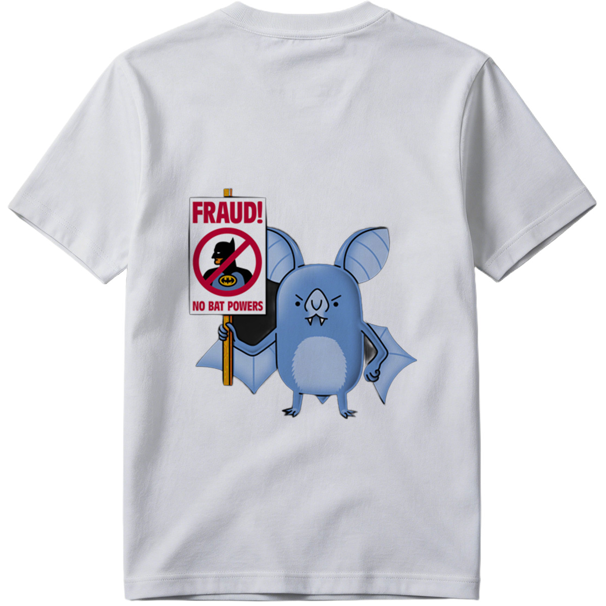 Batman and Bat Creature Protest Fraud - Tee